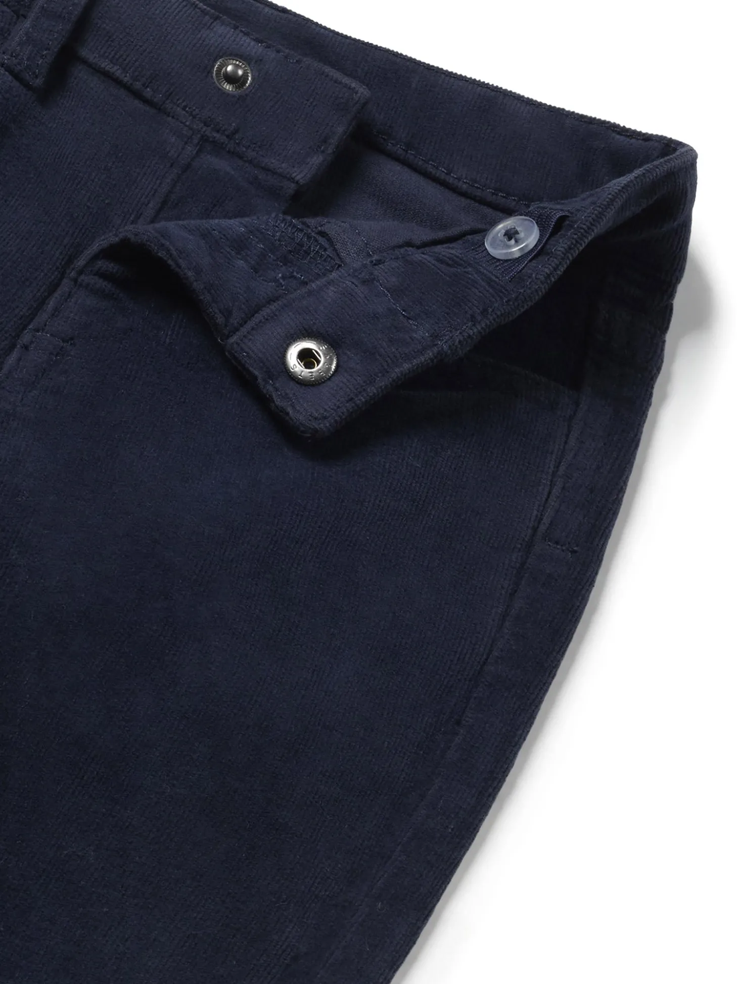 Pantalone velluto a costine blu