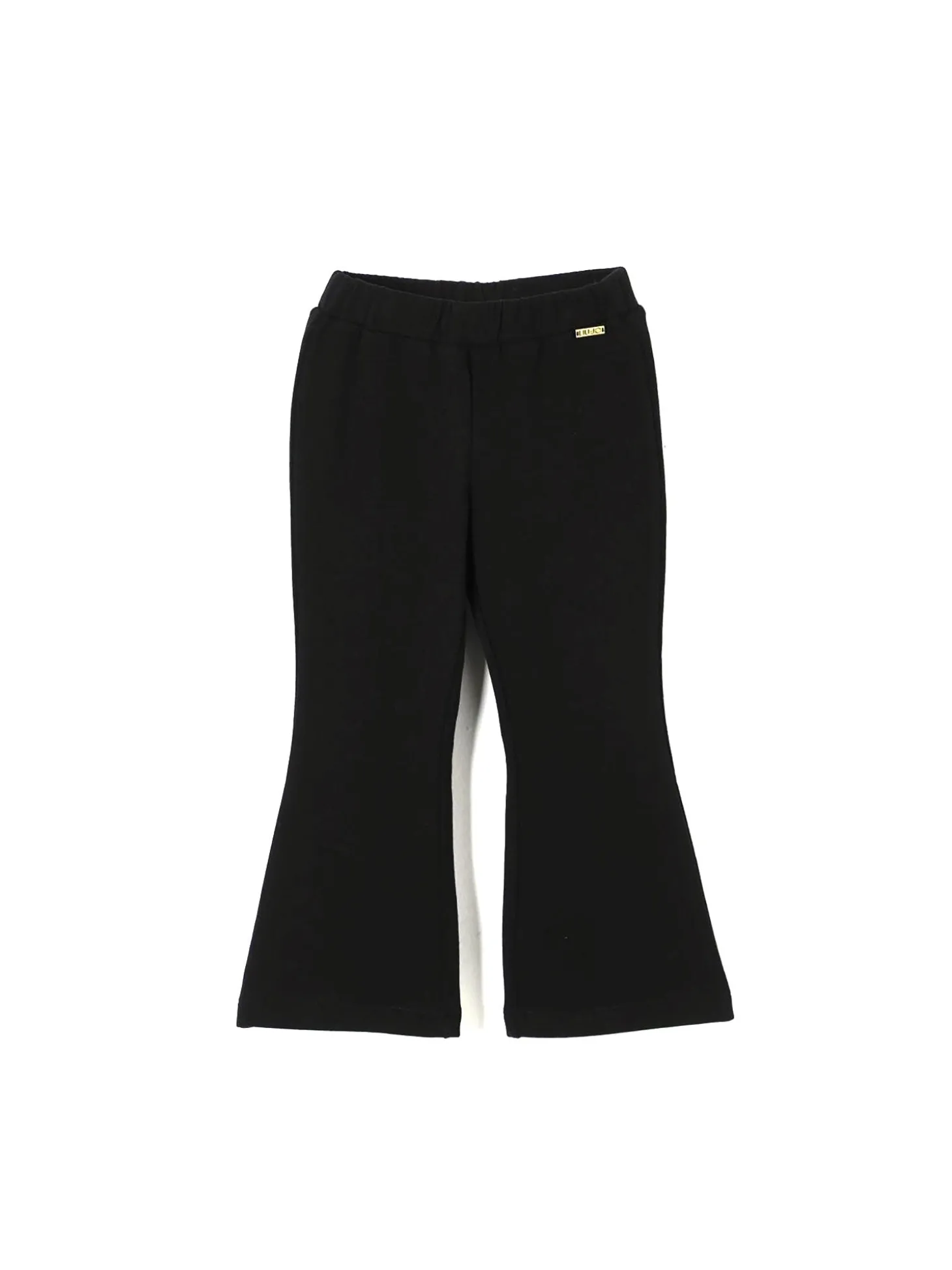 Pantalone zampetta in felpa nero