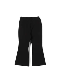 Pantalone zampetta in felpa nero