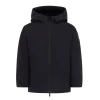 Parka con cappuccio K-Aurelio long Velour nero