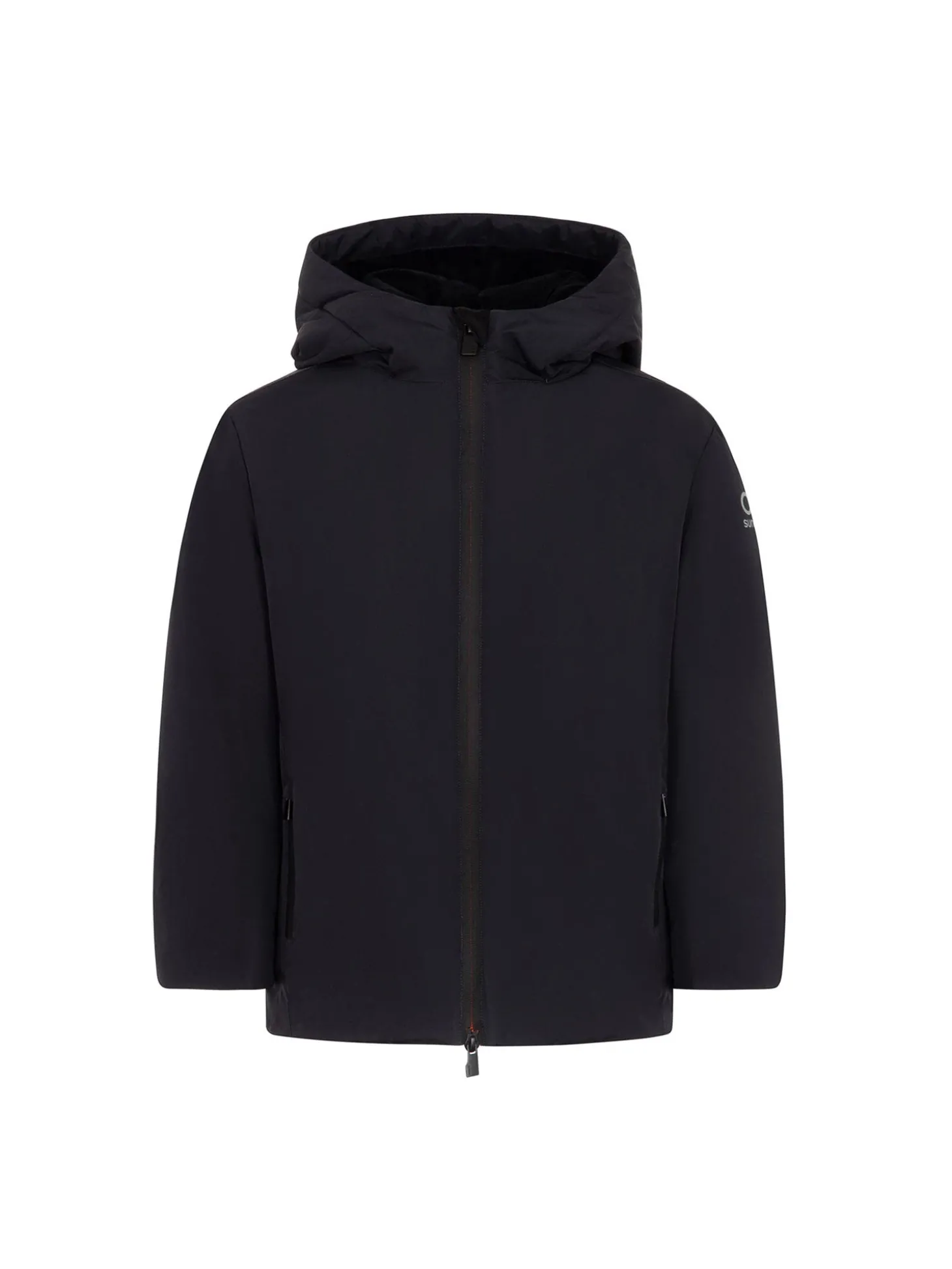 Parka con cappuccio K-Aurelio long Velour nero