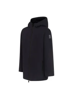 Parka con cappuccio K-Aurelio long Velour nero