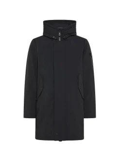 Parka Kasa in tessuto tecnico nero