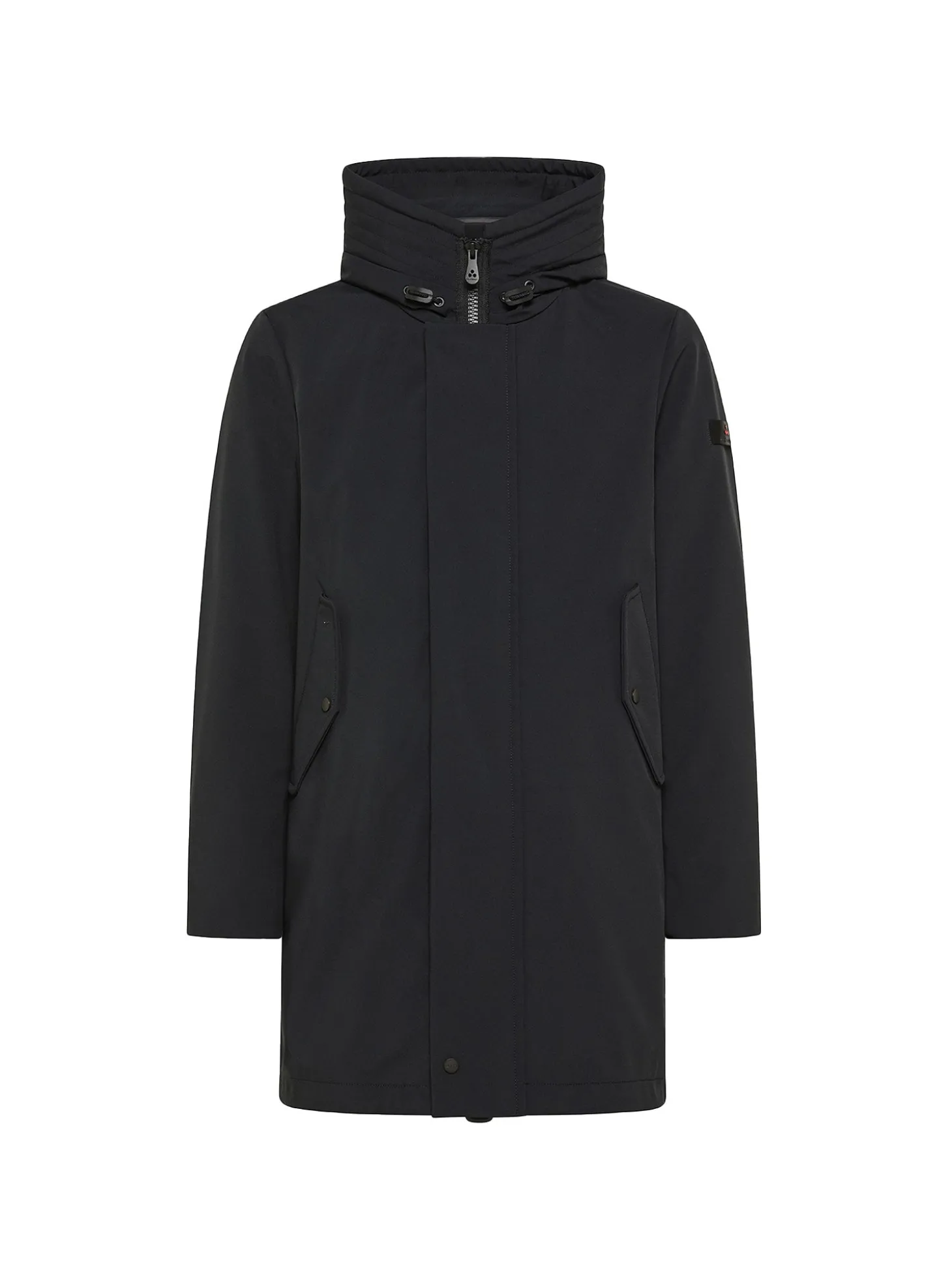 Parka Kasa in tessuto tecnico nero