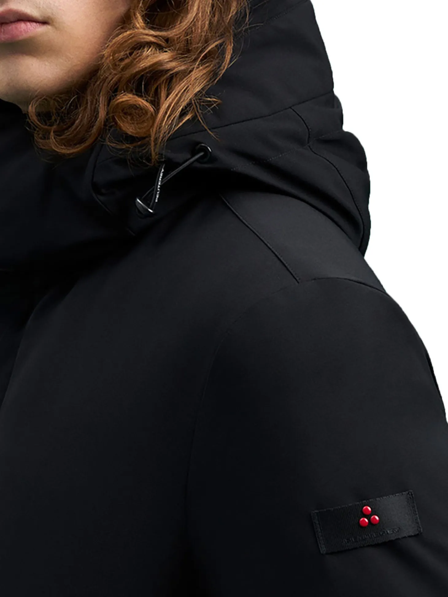 Parka Kruger con cappuccio staccabile nero