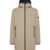 Parka Metide in tessuro Primaloft beige