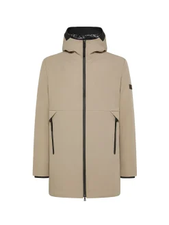 Parka Metide in tessuro Primaloft beige
