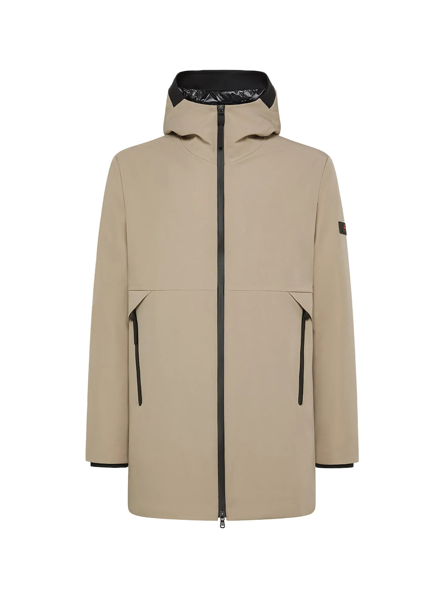 Parka Metide in tessuro Primaloft beige