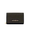 Pochette lavorata nero/oro