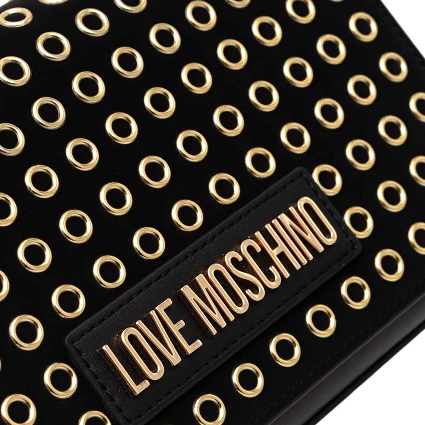 Pochette lavorata nero/oro