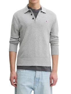Polo essential slim fit tjm grigio