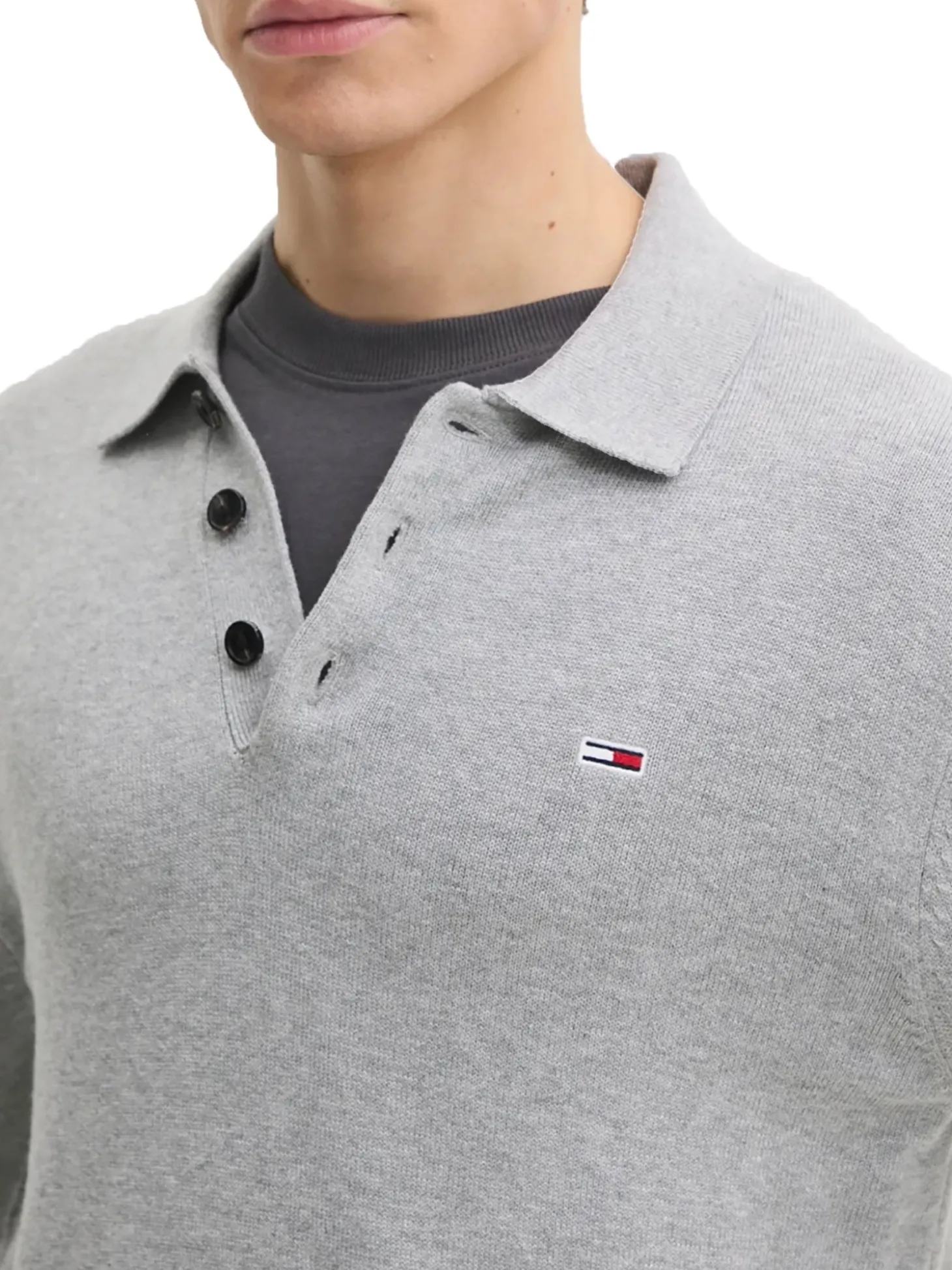 Polo essential slim fit tjm grigio