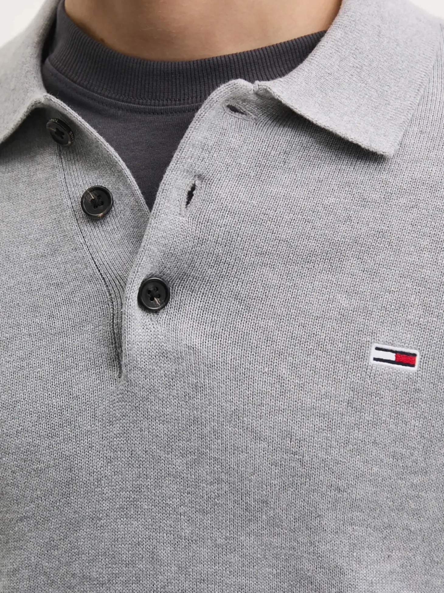 Polo essential slim fit tjm grigio