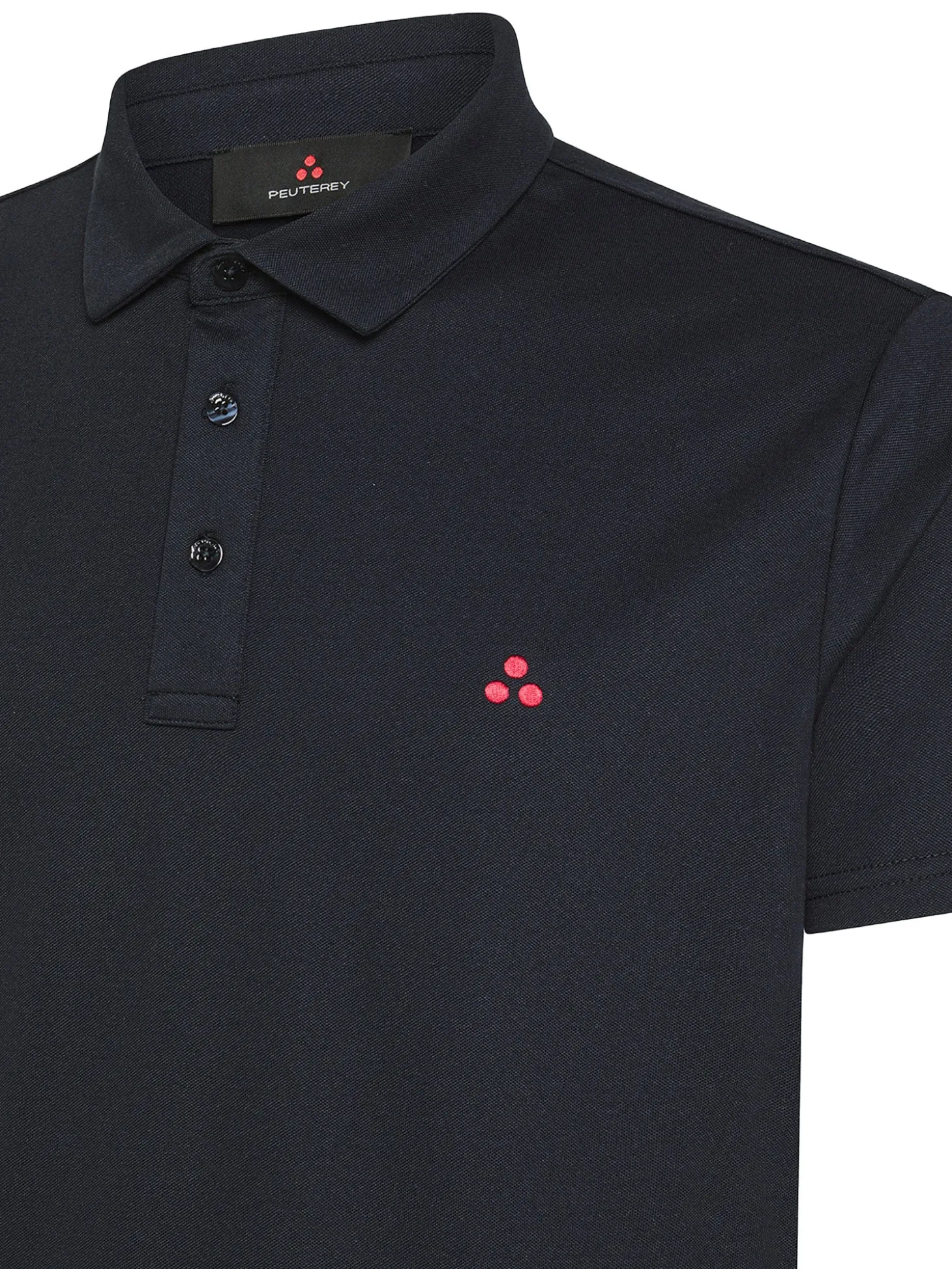 Polo in piqué di cotone blu