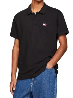 Polo TJM Badge Regular Fit nero