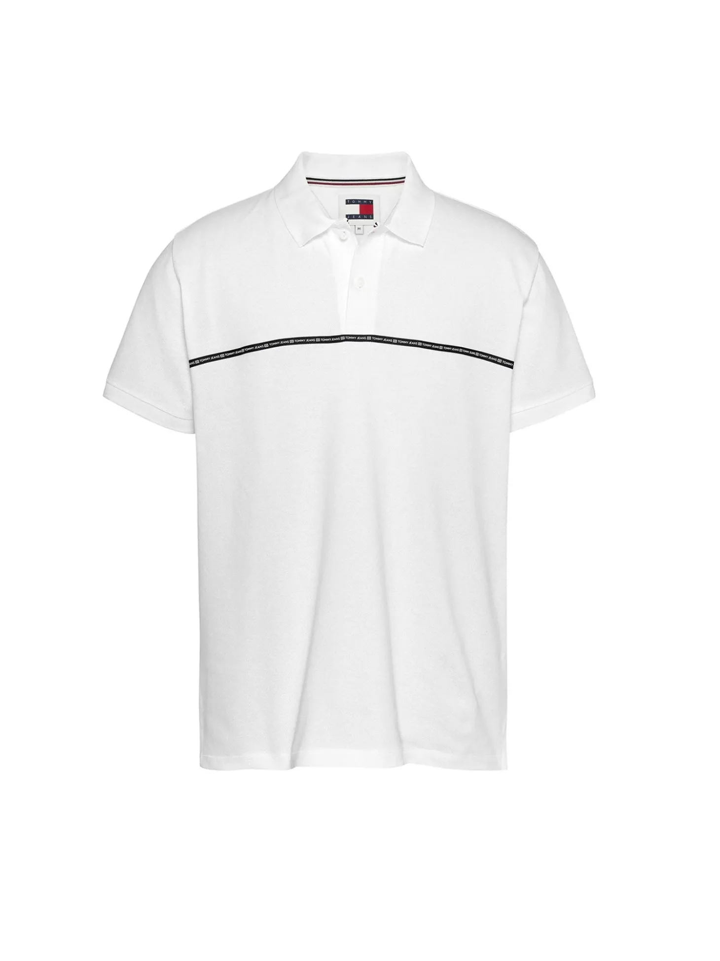 Polo Tjm reg badge bianco