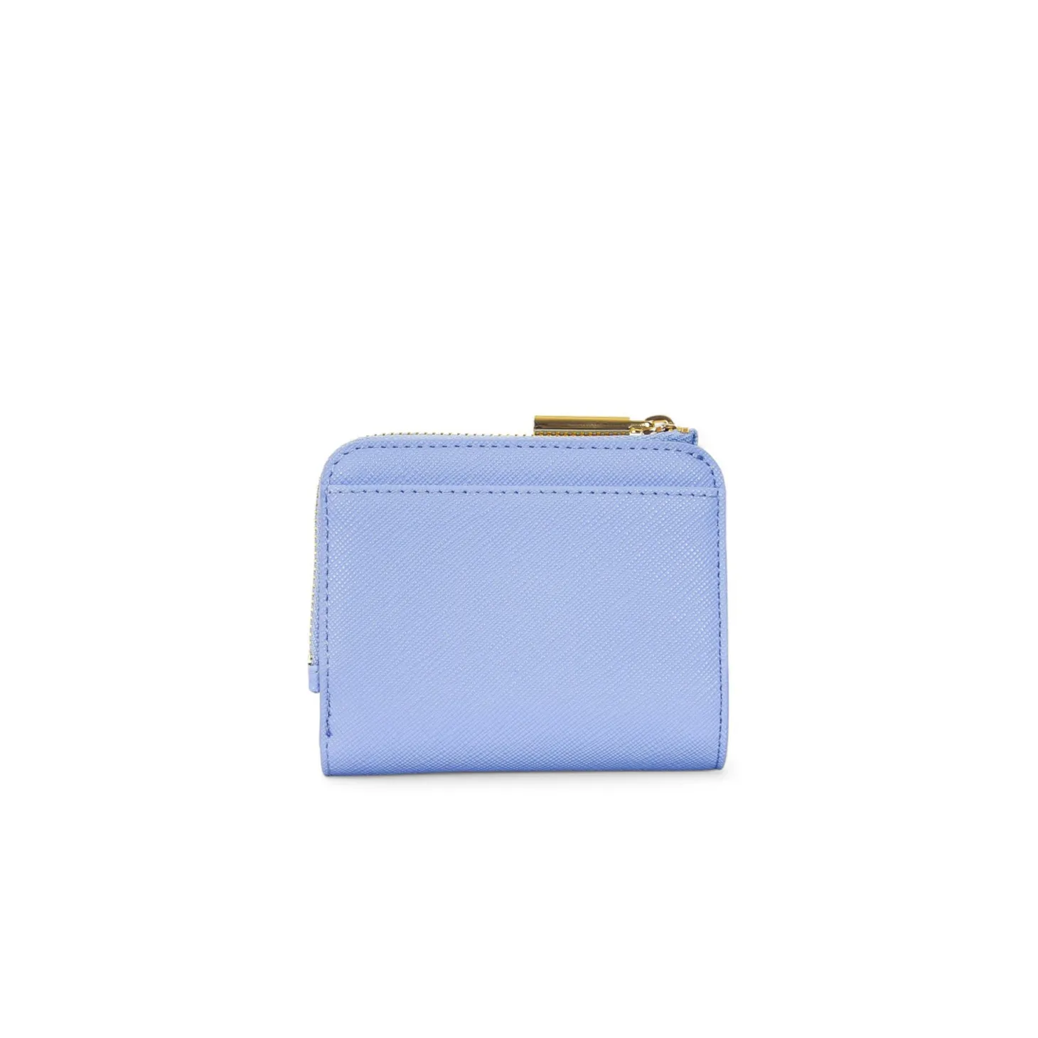 Porta carte con bottone celeste