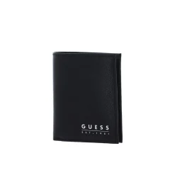 Portafogli bifold verticale W/coin Pocket Mestre nero