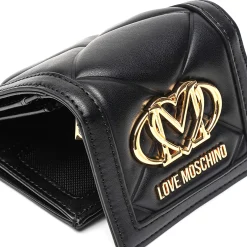 Portafogli con logo cuore frontale nero