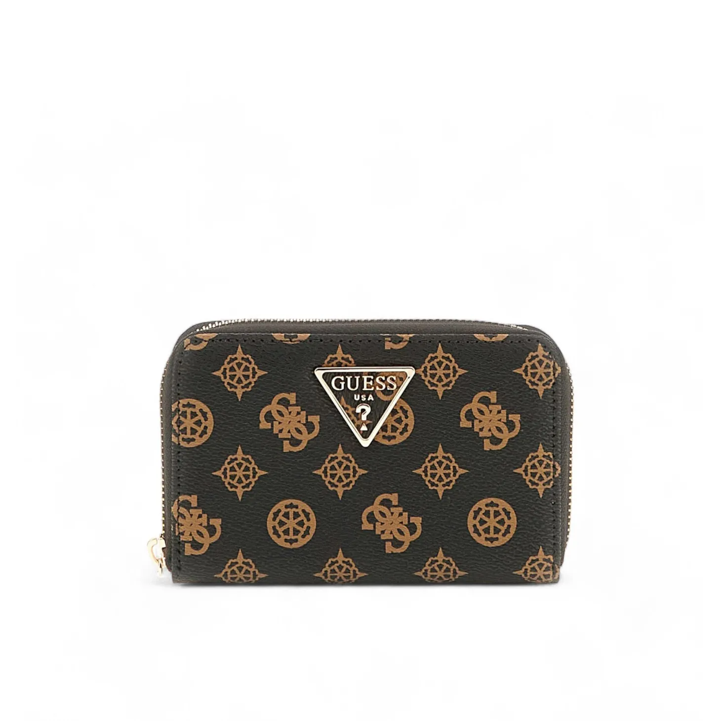 Portafogli zip medium Laurel logo moka