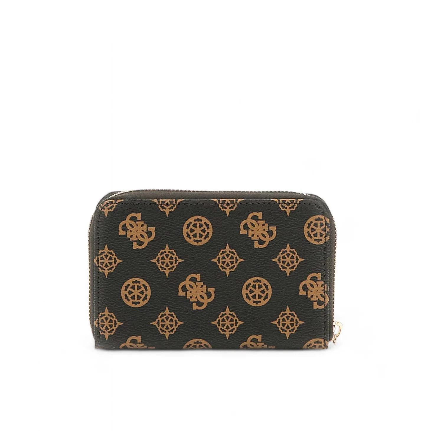 Portafogli zip medium Laurel logo moka