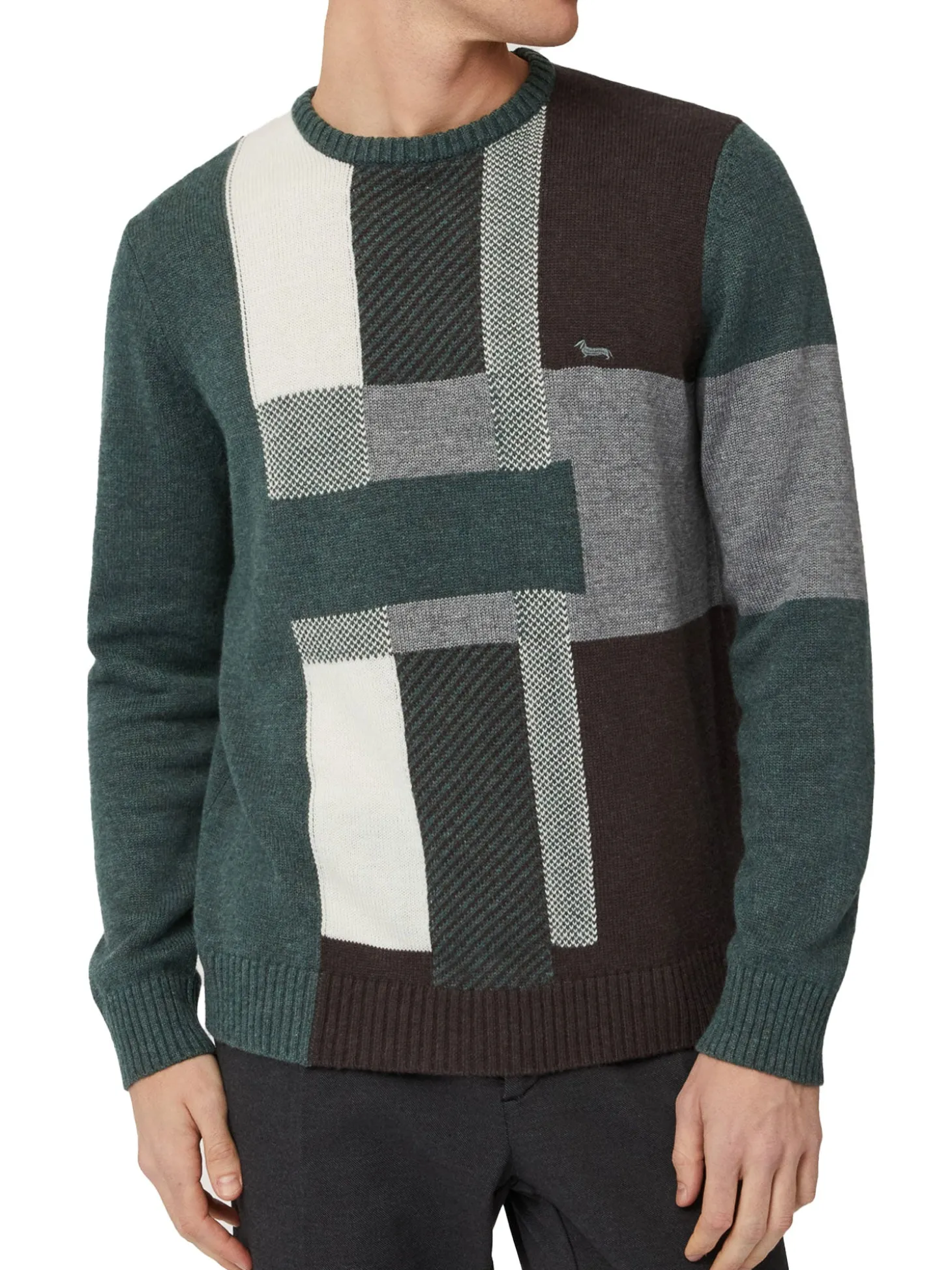 Pullover fantasia verde