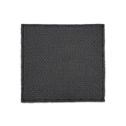 Sciarpa con motivo a monogramma nero