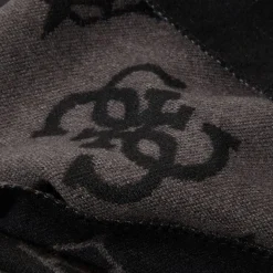 Sciarpa Mito logo 4G con frange nero