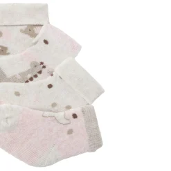 Set 4 calzini animaletti rosa multi