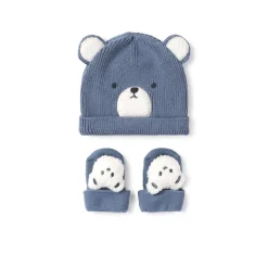 Set due pezzi cappello e calze avio