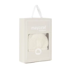 Set due pezzi cappello e guanti beige
