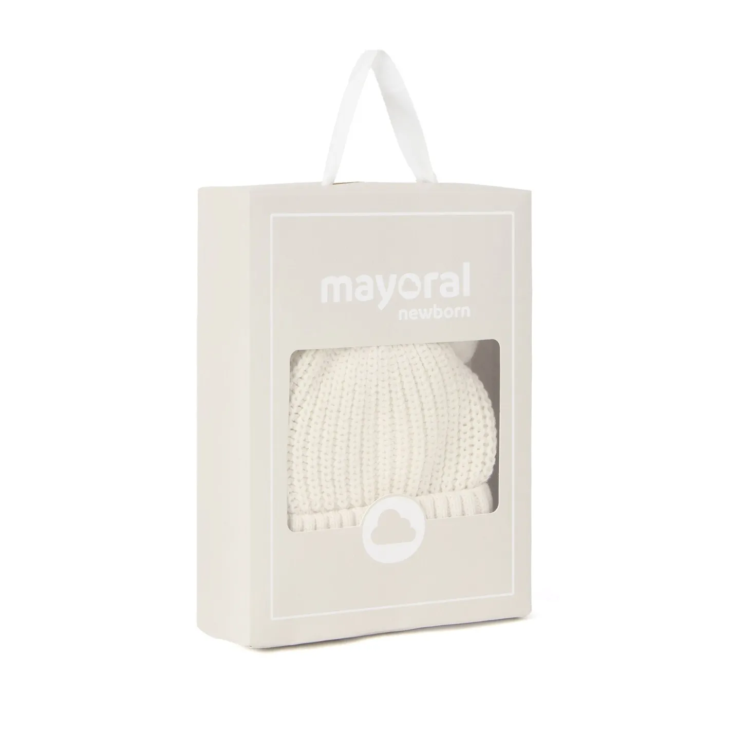 Set due pezzi cappello e guanti beige