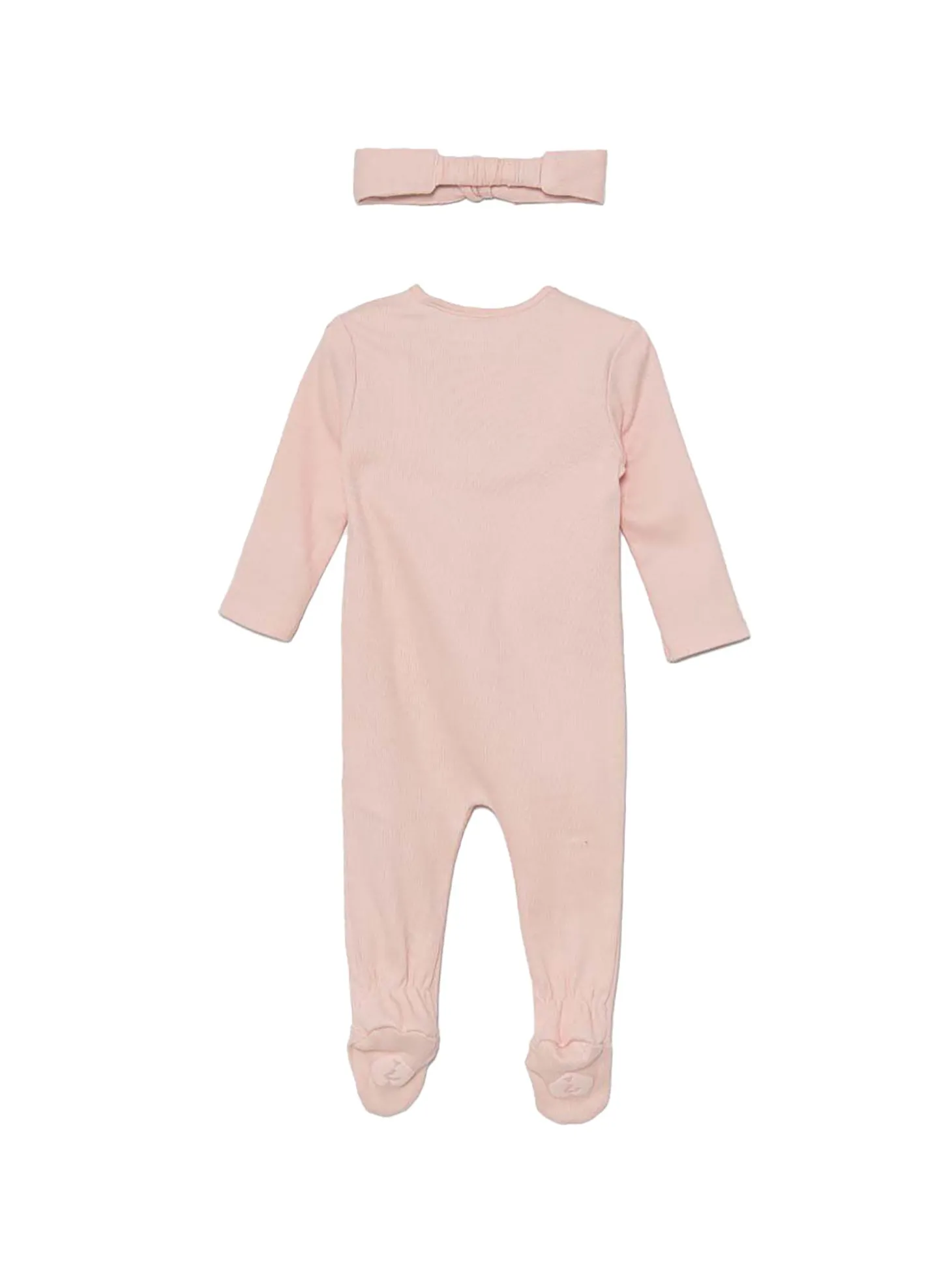 Set due pezzi pagliaccetto e fascia rosa