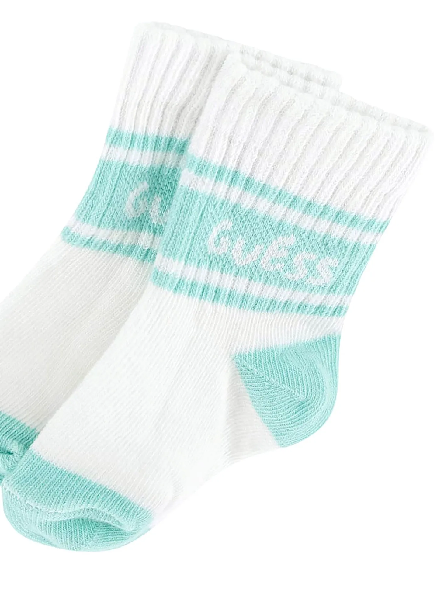 Set nascita (2 body, pantaloni, bavaglino e calze) azzurro/panna