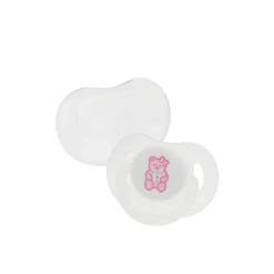Set quattro pezzi (2 biberon, clip e ciuccio) rosa