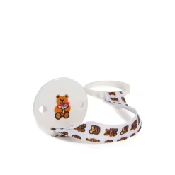 Set tre pezzi (ciuccio+holder+clip) beige animal print