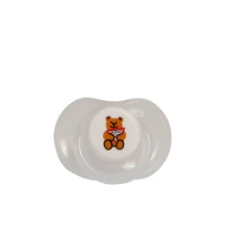 Set tre pezzi (ciuccio+holder+clip) beige animal print