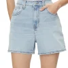 Shorts jeans High Mom denim chiaro