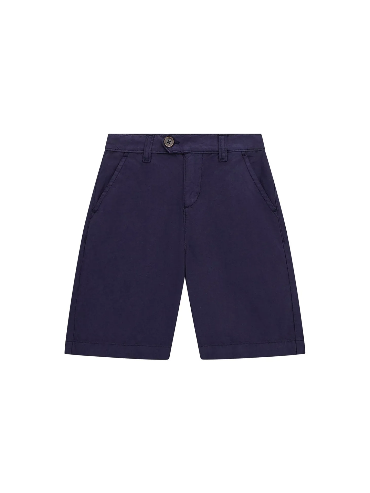 Shorts tasche america in lino blu