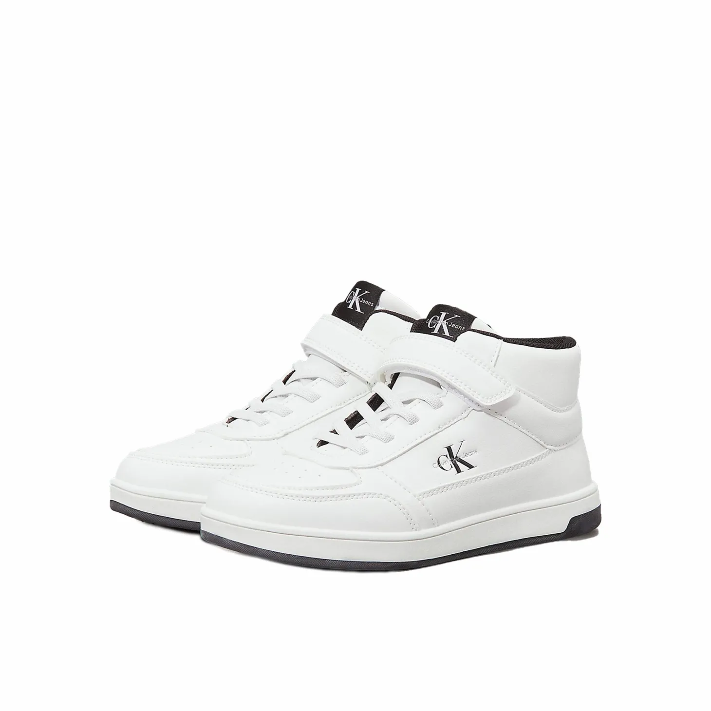 Sneaker alta junior bianco