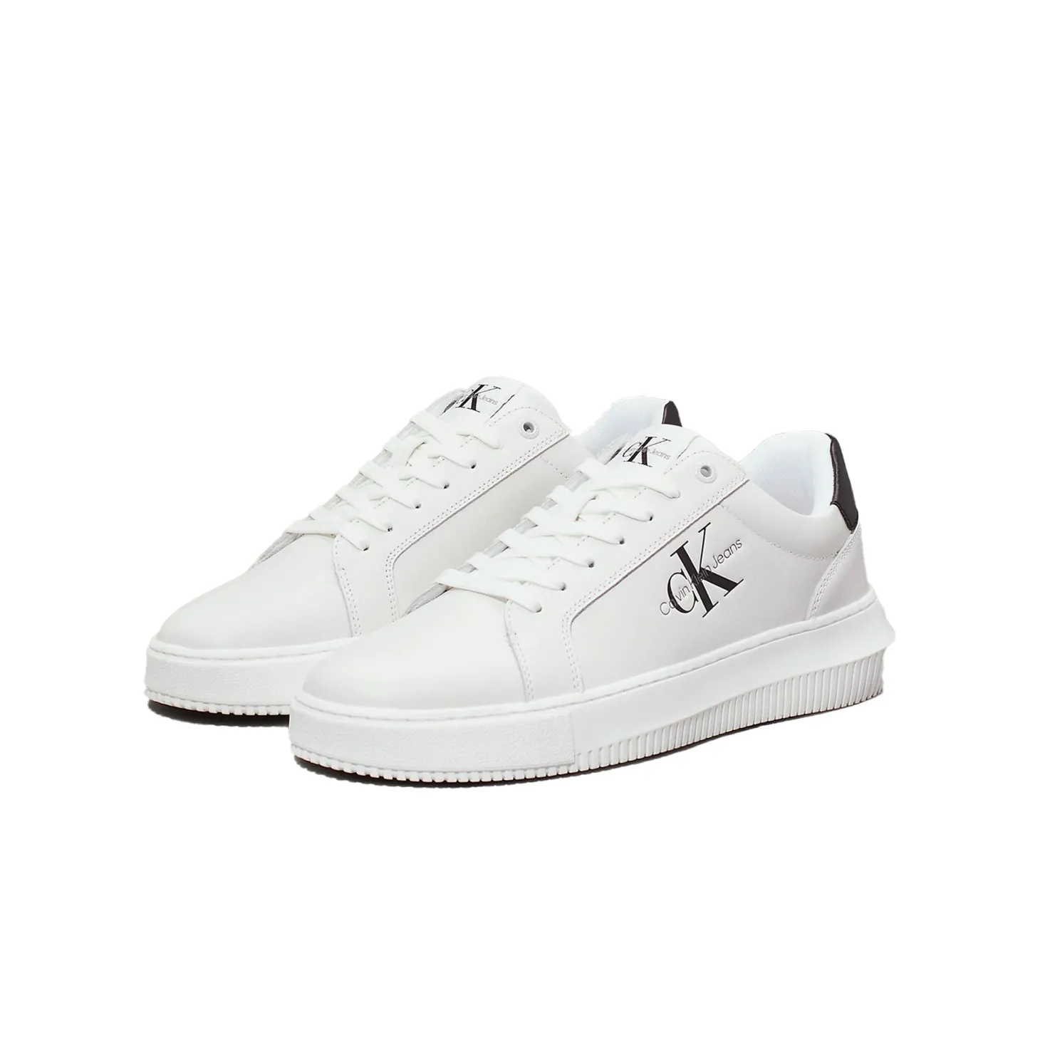 Sneakers con caviglia colorata con logo bianco/nero