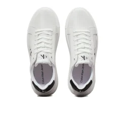 Sneakers con caviglia colorata con logo bianco/nero