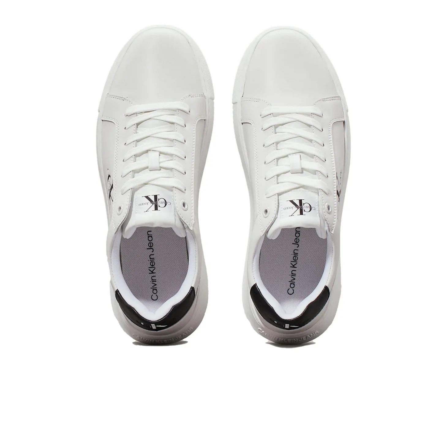 Sneakers con caviglia colorata con logo bianco/nero