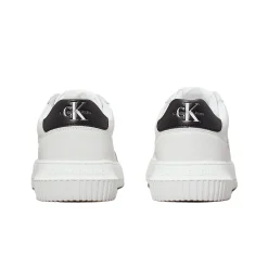 Sneakers con caviglia colorata con logo bianco/nero