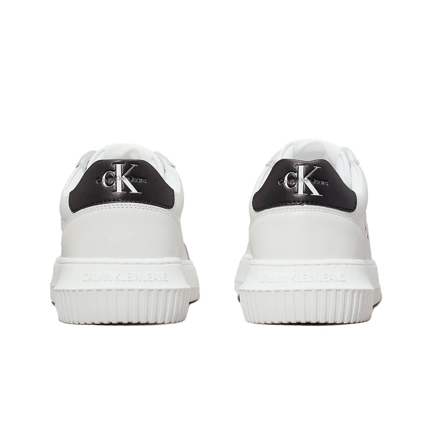 Sneakers con caviglia colorata con logo bianco/nero