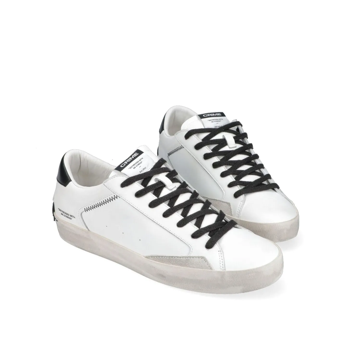 Sneakers distressed bianco