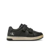 Sneakers junior con chiusura a velcro con logo posteriore nero