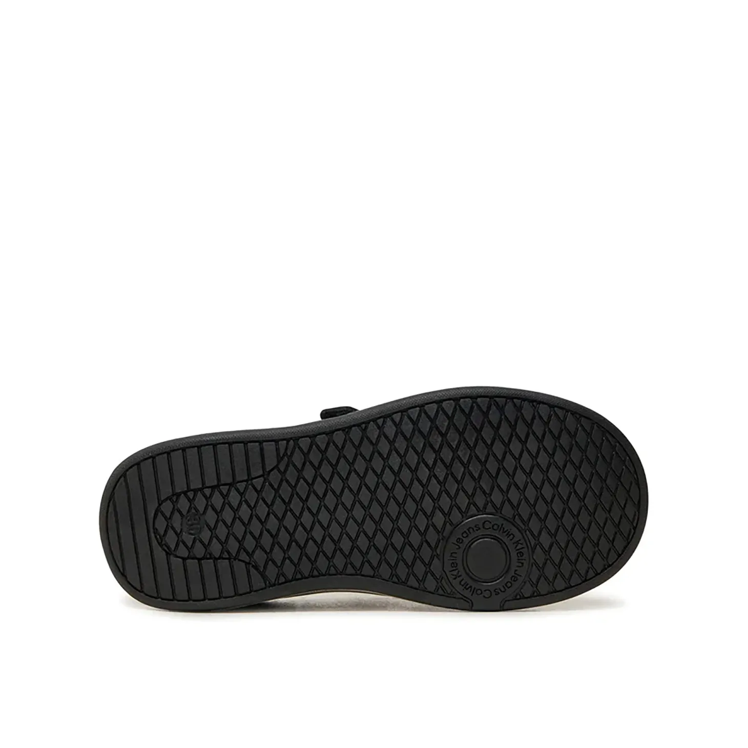 Sneakers junior con chiusura a velcro con logo posteriore nero