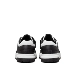 Sneakers kids in ecopelle nero/bianco