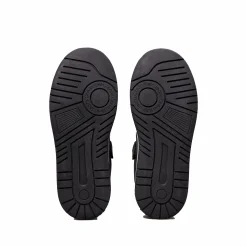 Sneakers kids in ecopelle nero/bianco
